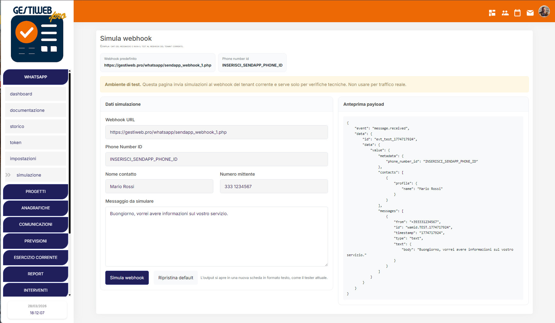 Simulatore di conversazioni